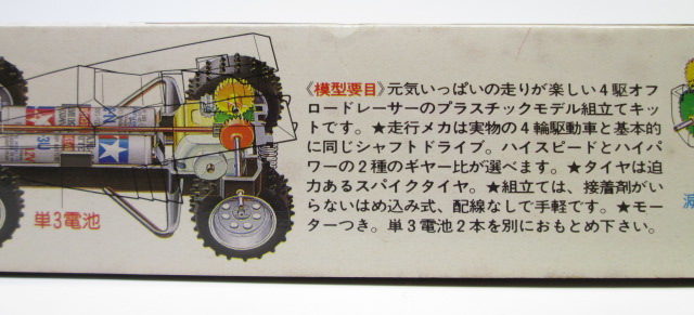 レーサーミニ4駆1/32 サンダードラゴンJr.当時物 パッケージテキスト