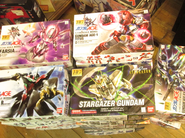 機動戦士ガンダムAGEやSEEDシリーズのガンプラを買取させて頂きました。