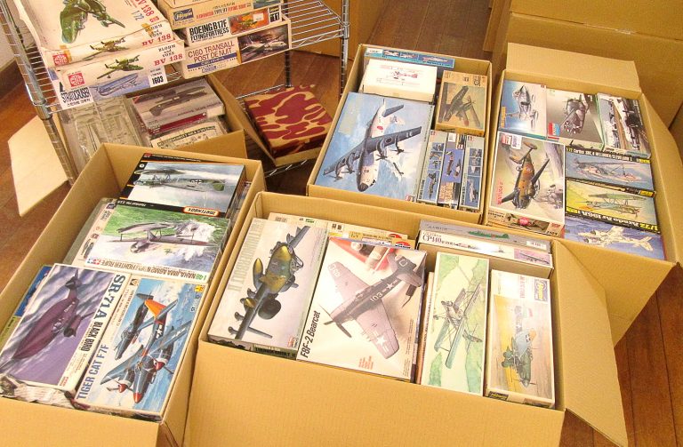 新明和 PS-1など200点以上の飛行艇や爆撃機のプラモデルを兵庫県宝塚市よりお売り頂きました！