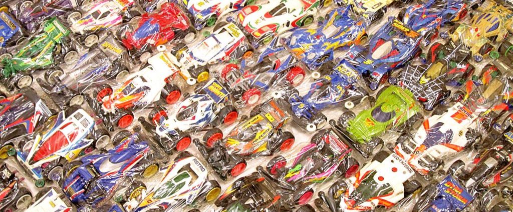 たくさんのミニ四駆完成品
