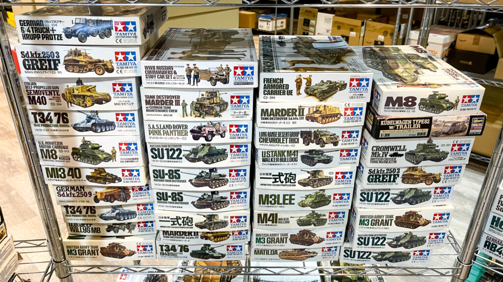 買取させて頂いたタミヤ 1/35 SU122 ミリタリーミニチュアシリーズなどのプラモデル