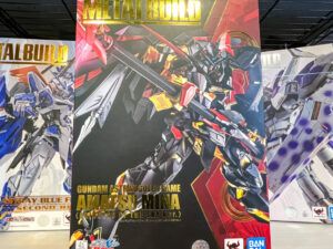 買取させていただいた METAL BUILD ガンダムアストレイ ゴールドフレーム 天ミナ 天空の巫女ver.