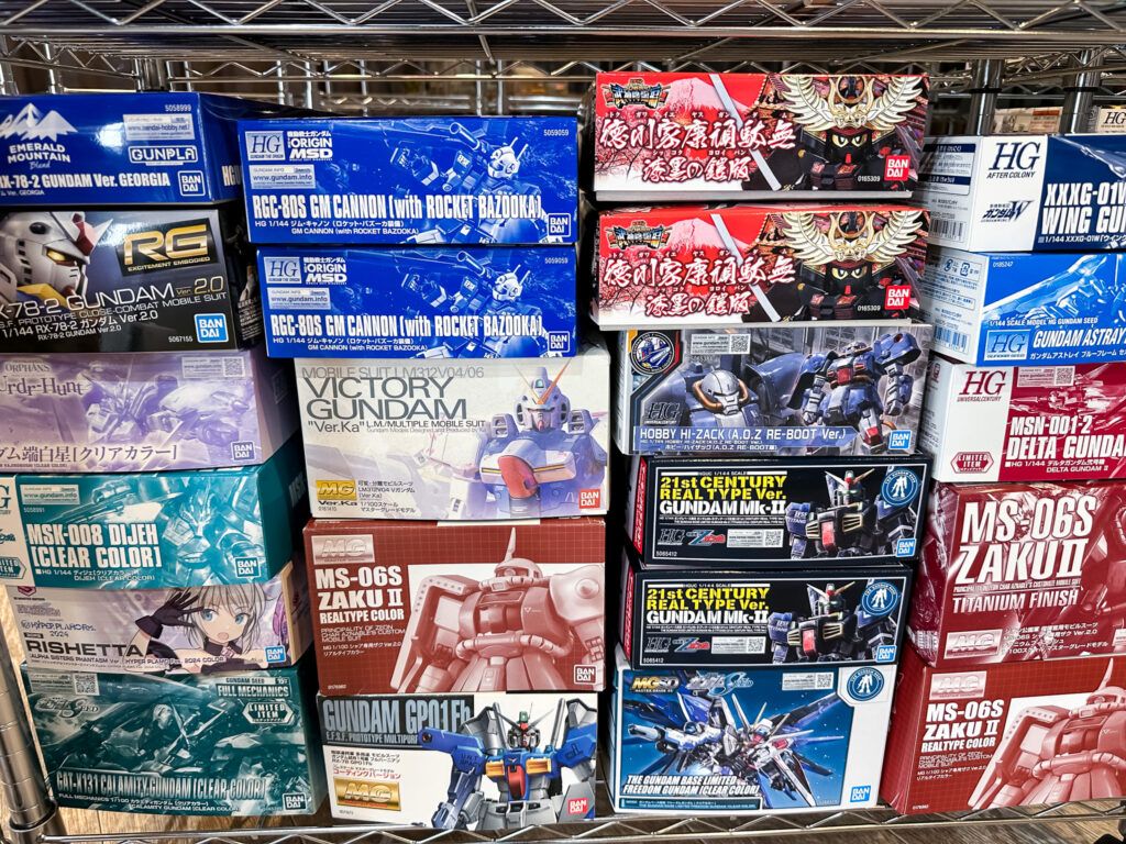 買取実績:バンダイRG 1/144 ガンダム ver.2.0 など