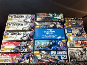 買取実績:バンダイ MG 1/100 ゼータガンダム3号機 など