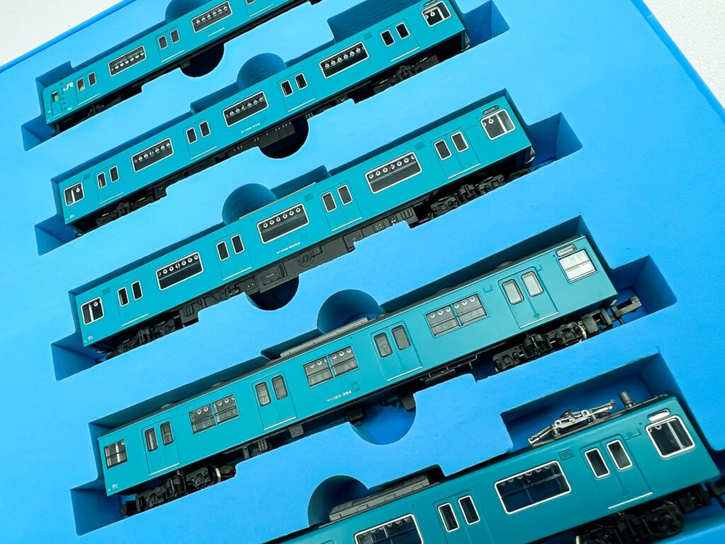 買取実績: マイクロエース A-0413 103系 西日本更新車 東海道線・スカイブルー7両セット