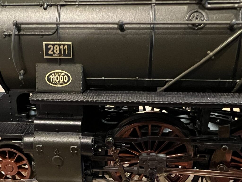 買取実績:メルクリン HOゲージ 37938 Borsig Edition 1 von 5の機関車銘板