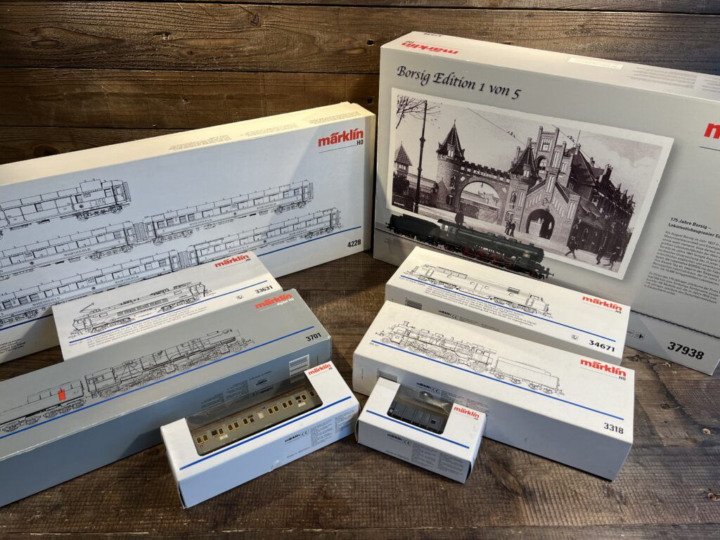 買取実績:メルクリン HOゲージ 代表のお品物を集めた写真