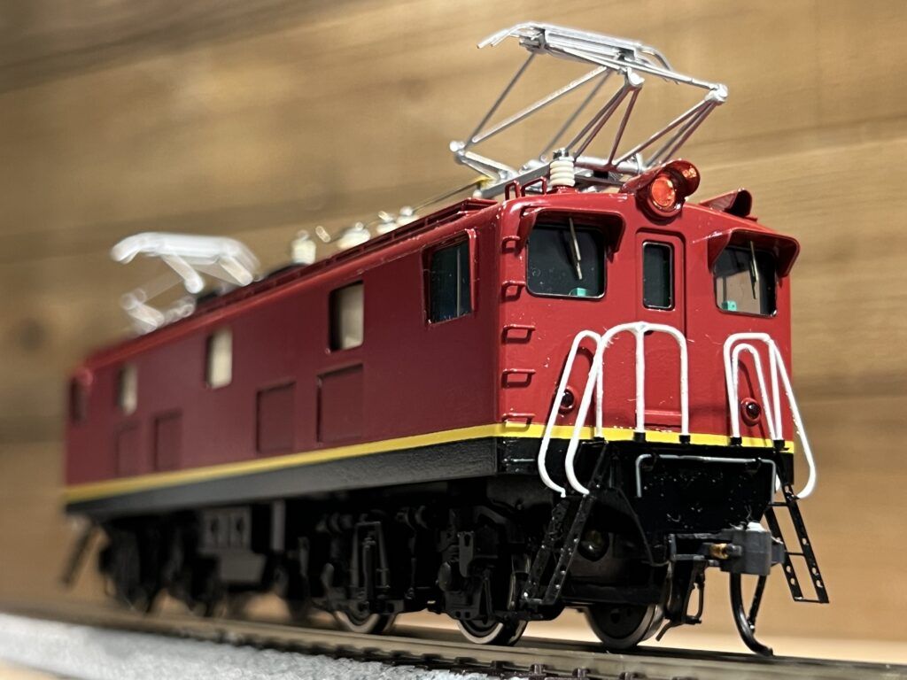 買取実績:夢屋 ED91-21号機を前照灯点灯させて撮影